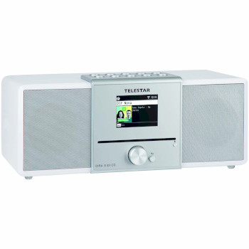 30-320-03 Dira s32i cd ewf multifunctionele stereo radio met cd-speler dab+ / fm / internet / bluetooth wit Product foto