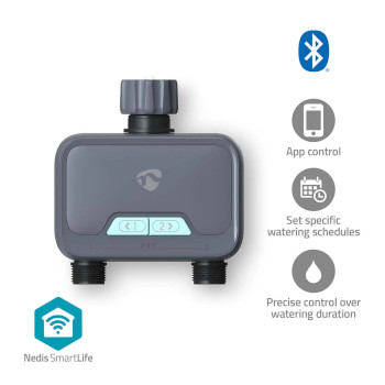 BTWV20GY Smartlife water control | bluetooth® | batterij gevoed | ip54 | maximale waterdruk: 8 bar | and