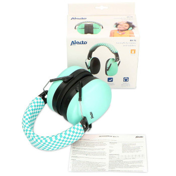 BV-71 Earmuffs for kids green Inhoud verpakking foto