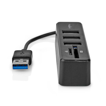 CCGB60250BK01 Usb-hub | 1x usb-a | 3x usb a female | 5-poorts poort(en) | usb 2.0 | usb gevoed | sd & microsd Product foto