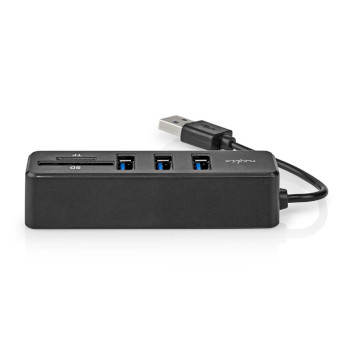 CCGB60250BK01 Usb-hub | 1x usb-a | 3x usb a female | 5-poorts poort(en) | usb 2.0 | usb gevoed | sd & microsd Product foto