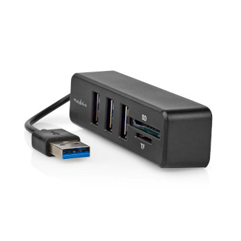 CCGB60250BK01 Usb-hub | 1x usb-a | 3x usb a female | 5-poorts poort(en) | usb 2.0 | usb gevoed | sd & microsd Product foto