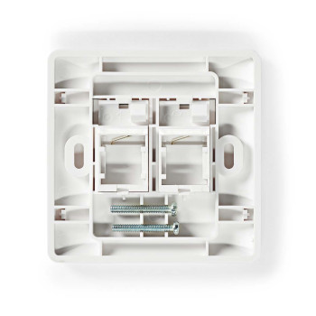 CCGB89760WT Netwerk keystone-voorplaat | frontplaat rj45 | 2 poort(en) | abs | wit | doos Product foto