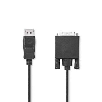 CCGL37200BK20 Displayport-kabel | displayport male | dvi-d 24+1-pins male | 1080p | vernikkeld | 2.00 m | rond | p