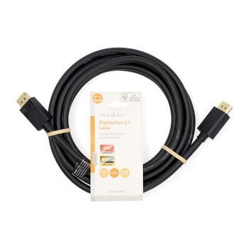 CCGL38010BK30 Displayport-kabel | displayport male | displayport male | 8k@60hz | verguld | 3.00 m | rond | pvc |   foto