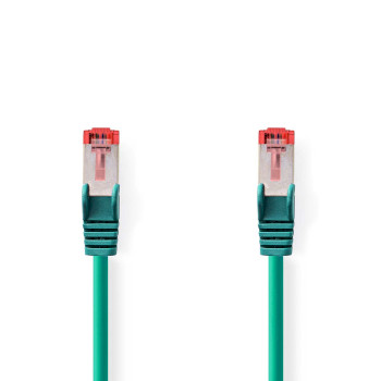 CCGL85221GN05 Cat6 netwerkkabel | rj45 male | rj45 male | s/ftp | 0.50 m | rond | lszh | groen | label