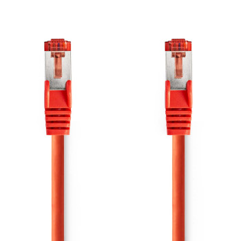 CCGL85221RD30 Cat6 netwerkkabel | rj45 male | rj45 male | s/ftp | 3.00 m | rond | lszh | rood | label