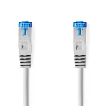 CCGL85330GY10 Cat6a netwerkkabel | s/ftp | rj45 male | rj45 male | 1.00 m | snagless | rond | lszh | grijs | label