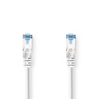 CCGL85330WT05 Cat6a netwerkkabel | s/ftp | rj45 male | rj45 male | 0.50 m | snagless | rond | lszh | wit | label