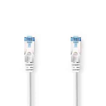 CCGL85330WT100 Cat6a netwerkkabel | s/ftp | rj45 male | rj45 male | 10.0 m | snagless | rond | lszh | grijs | label