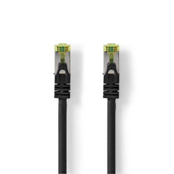 CCGL85420BK05 Cat7 netwerkkabel | s/ftp | rj45 male | rj45 male | 0.50 m | snagless | rond | lszh | zwart | label