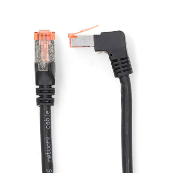 CCGP85227BK50 Cat6 netwerkkabel | rj45 male | rj45 male | sf/utp | 5.00 m | rond | lszh | zwart | envelop