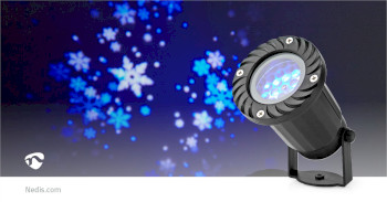 CLPR1 Decoratieve verlichting | led sneeuwvlok projector | witte en blauwe ijskristallen | binnen & buiten Product foto