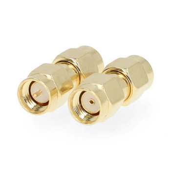 CSGB02110GD Sma-adapter | sma male omgekeerde polariteit | sma male | verguld | 50 ohm | recht | koper | goud | 