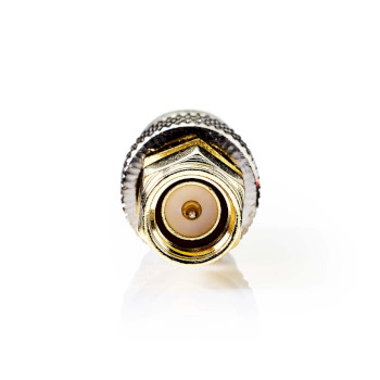 CSGB02961GD Sma-adapter | sma male | bnc female | verguld | 50 ohm | recht | koper | goud | 2 stuks | doos Product foto