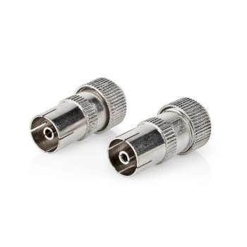 CSGB40922ME Iec (coax) connector | recht | female | vernikkeld | 75 ohm | schroef | diameter kabelinvoer: 7.0 mm Product foto