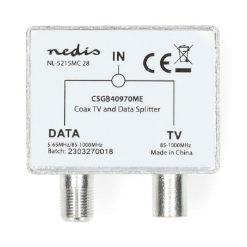 CSGB40970ME Satelliet- en antenne-adapter | iec (coax) female | f-female / iec (coax) male | vernikkeld | 75 ohm Product foto