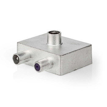 CSGB40970ME Satelliet- en antenne-adapter | iec (coax) female | f-female / iec (coax) male | vernikkeld | 75 ohm Product foto