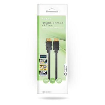 CVGB34060BK20 High speed ​​hdmi™-kabel met ethernet | hdmi™ connector | hdmi™ connec  foto