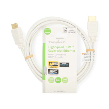 CVGL34060WT20 High speed ​​hdmi™-kabel met ethernet | hdmi™ connector | hdmi™ connec  foto