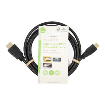 CVGL34500BK15 High speed ​​hdmi™-kabel met ethernet | hdmi™ connector | hdmi™ mini-c  foto