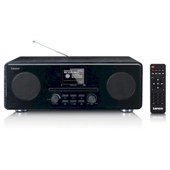 DAR-061BK Dab+ fm-radio met cd mp3-speler bluetooth zwart Product foto