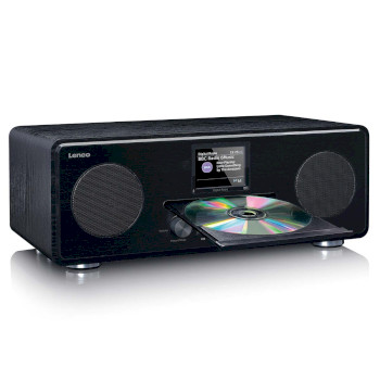 DAR-061BK Dab+ fm-radio met cd mp3-speler bluetooth zwart Product foto