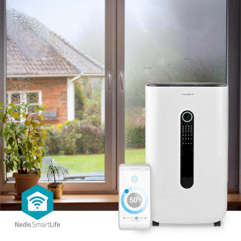 DEHU20WTW Smartlife luchtontvochtiger | wi-fi | 20 l/dag | ontvochtiging / continu / was drogen / ventilatie | Product foto