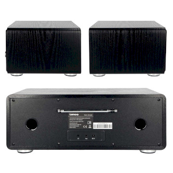 DIR-260BK Internet / dab+ / fm-radio met cd-speler en bluetooth® zwart Product foto