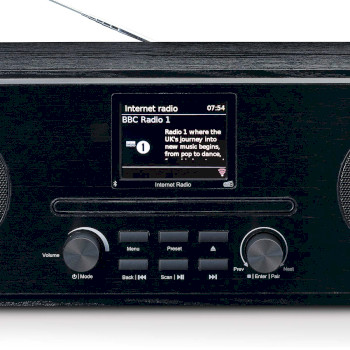 DIR-260BK Internet / dab+ / fm-radio met cd-speler en bluetooth® zwart Product foto