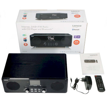 DIR-260BK Internet / dab+ / fm-radio met cd-speler en bluetooth® zwart Inhoud verpakking foto