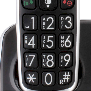 FX-6000 Dect seniorentelefoon met grote toetsen en 1 handset zwart Product foto