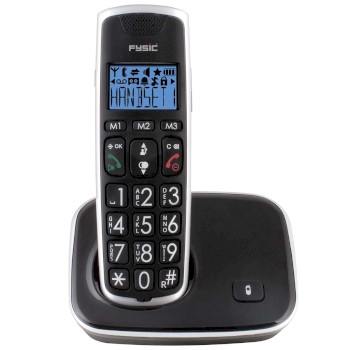 FX-6020 Dect seniorentelefoon met grote toetsen en 2 handsets zwart Product foto