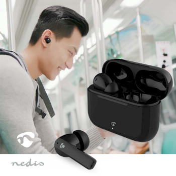 HPBT2425BK Volledig draadloze oordopjes | enc (environmental noise cancelling) | bluetooth® | maximale bat Product foto