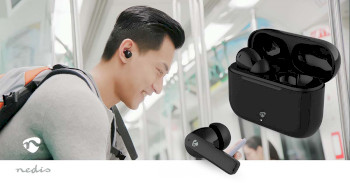 HPBT2425BK Volledig draadloze oordopjes | enc (environmental noise cancelling) | bluetooth® | maximale bat Product foto