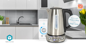 KAWK8000WIFI Smartlife waterkoker | wi-fi | 1.7 l | roestvrij staal | 70,80,90,100 °c | temperatuurindicator Product foto