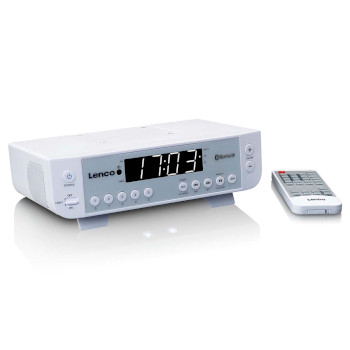 KCR-100WH Fm-keukenradio met bluetooth® led-verlichting en timer wit Product foto