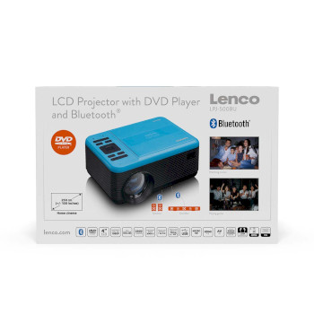 LPJ-500BU Lcd projector met dvd-speler en bluetooth® blue  foto