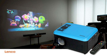 LPJ-500BU Lcd projector met dvd-speler en bluetooth® blue Product foto