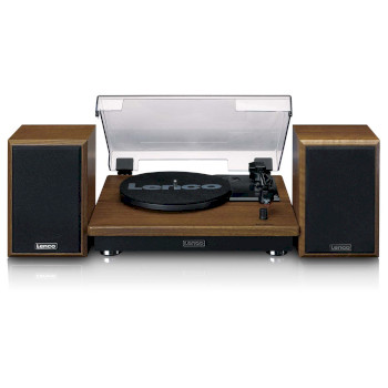 LS-100WD Platenspeler met bluetooth-ontvangst en twee houten speakers Product foto