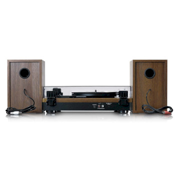 LS-100WD Platenspeler met bluetooth-ontvangst en twee houten speakers Product foto