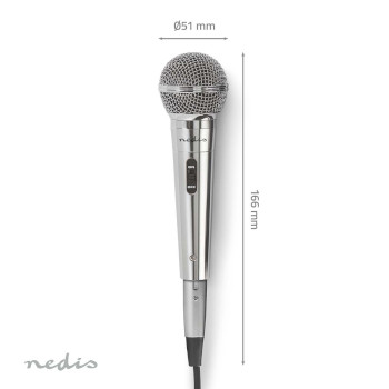 MPWD45GY Bedrade microfoon | cardioïde | afneembare kabel | 5.00 m | 80 hz - 13 khz | 600 ohm | -72 db | Product foto