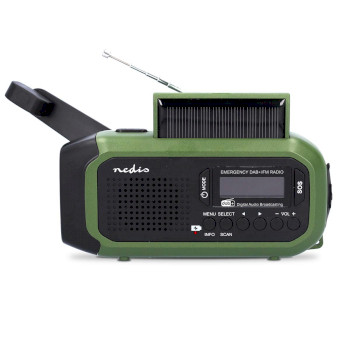 RDDBCR2000GN Noodradio | draagbaar model | dab+ / fm | batterij gevoed / handslinger / solar powered / usb gevoed Product foto