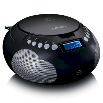 SCD-331BK Draagbare radio cd/mp3 met usb en bluetooth zwart Product foto