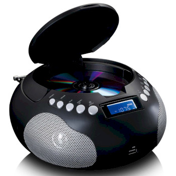 SCD-331BK Draagbare radio cd/mp3 met usb en bluetooth zwart Product foto