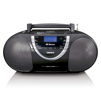 SCD-6900BK Draagbare dab+ en fm-radio met cd-cassette en bluetooth zwart Product foto