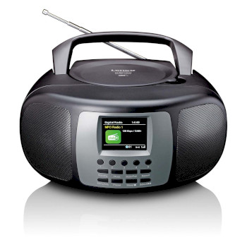 SCD-860BK Draagbare dab+/fm-radio met bluetooth® cd-speler en groot lcd-kleurenscherm zwart Product foto