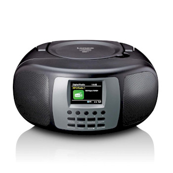 SCD-860BK Draagbare dab+/fm-radio met bluetooth® cd-speler en groot lcd-kleurenscherm zwart Product foto