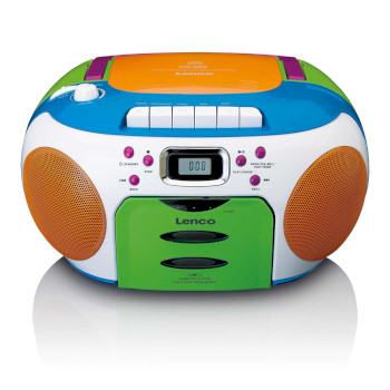 SCD-971 Draagbare radio met cd en cassette kids multi colour Product foto