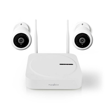 SLNVR201CWT Smartlife draadloos camerasysteem | 2x camera | full hd 1080p | ip65 | nachtzicht | wit Product foto